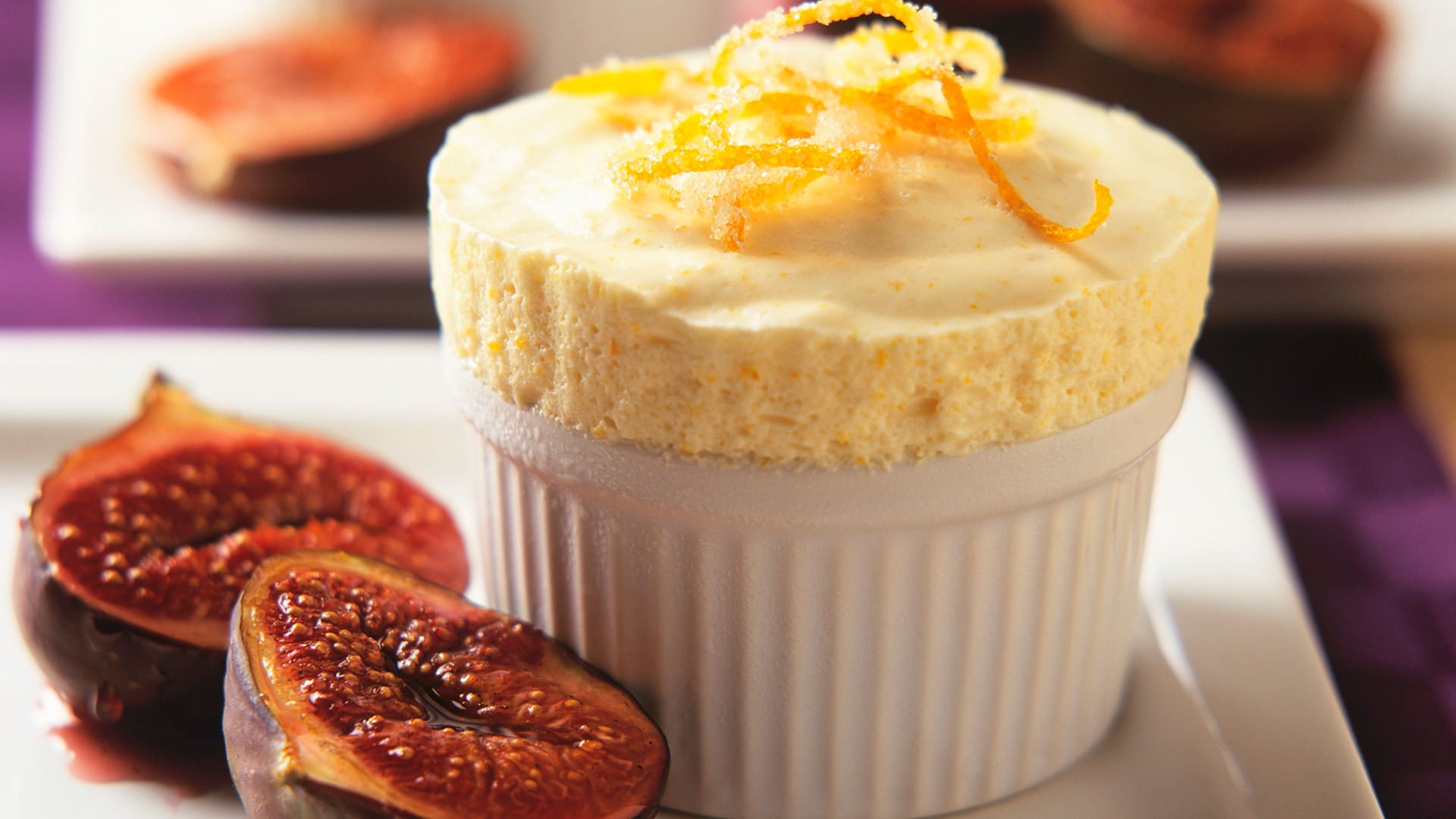 Orangenparfait mit gegrillten Feigen - MinusL